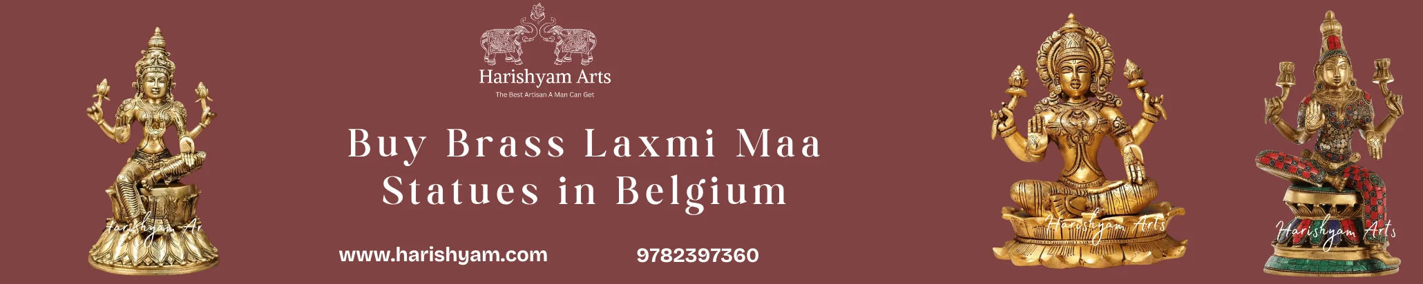 Buy Brass Laxmi Maa Statues  in Belgium