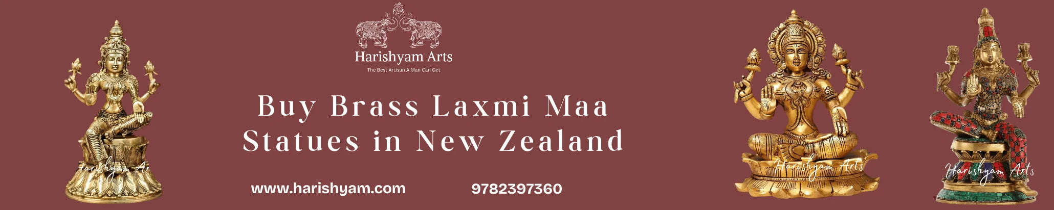 Buy Brass Laxmi Maa Statues  in New Zealand