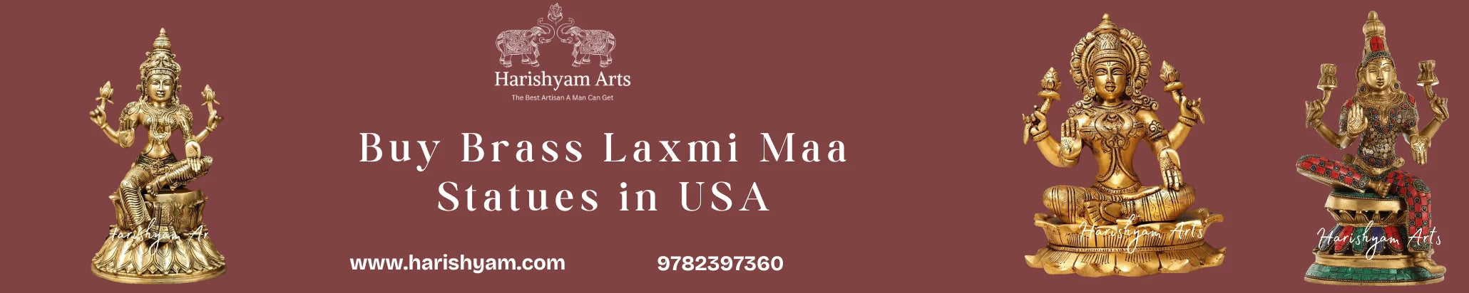 Buy Brass Laxmi Maa Statues  in USA