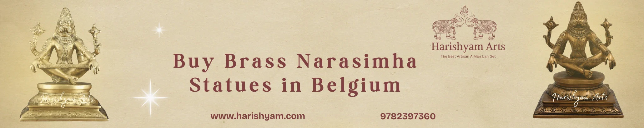 Buy Brass Narasimha Statues in Belgium