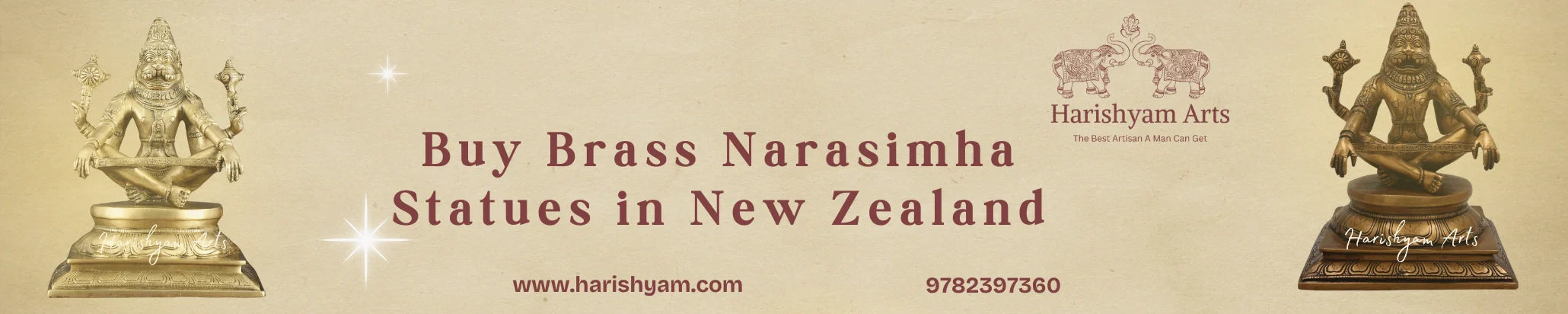 Buy Brass Narasimha Statues in New Zealand