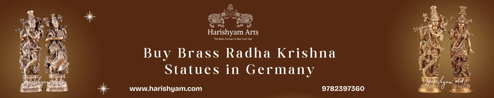 Buy Brass Radha Krishna Statues in Germany