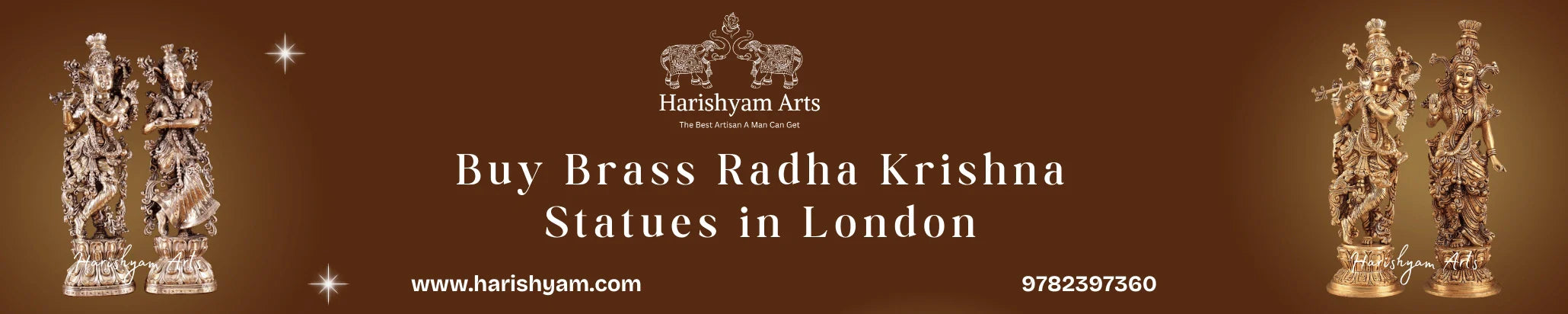 Buy Brass Radha Krishna Statues in London