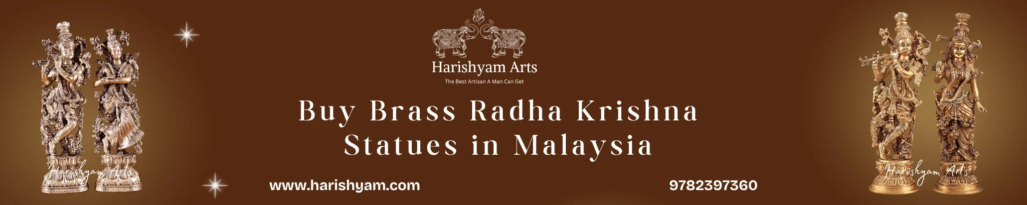 Buy Brass Radha Krishna Statues in Malaysia
