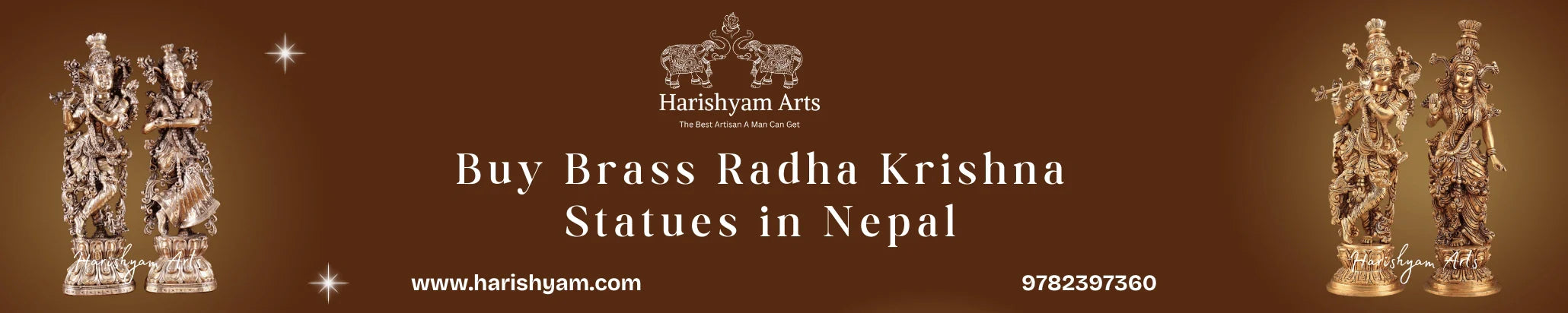 Buy Brass Radha Krishna Statues in Nepal