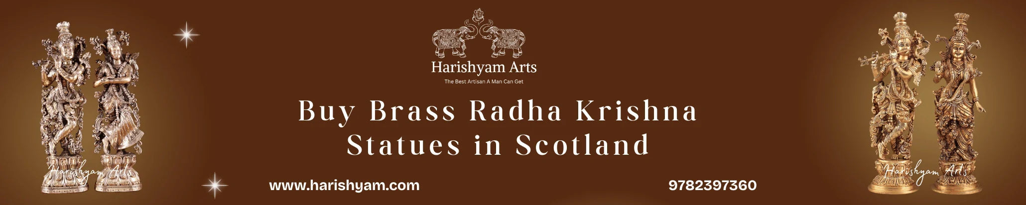Buy Brass Radha Krishna Statues in Scotland