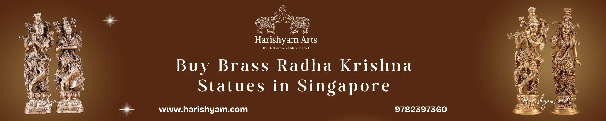 Buy Brass Radha Krishna Statues in Singapore