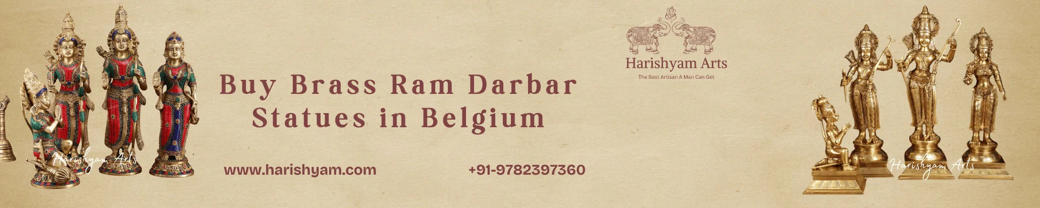 Buy Brass Ram Darbar Statues in Belgium