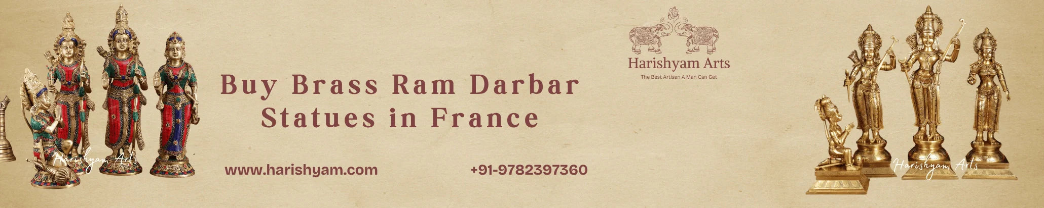 Buy Brass Ram Darbar Statues in France
