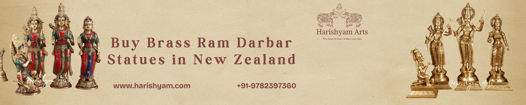 Buy Brass Ram Darbar Statues in New Zealand