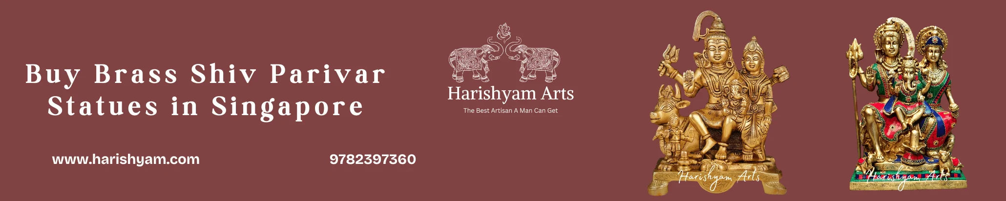 Buy Brass Shiv Parivar Statues in Singapore