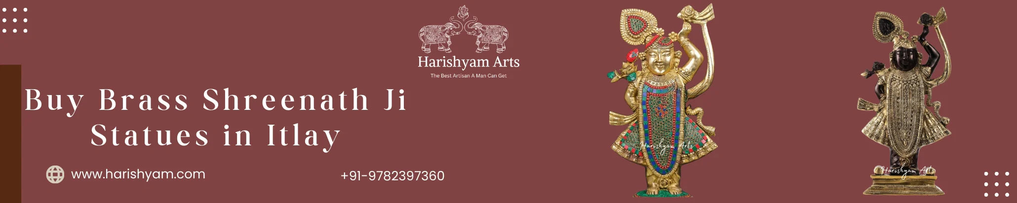 Buy Brass Shreenath Ji Statues in Itlay