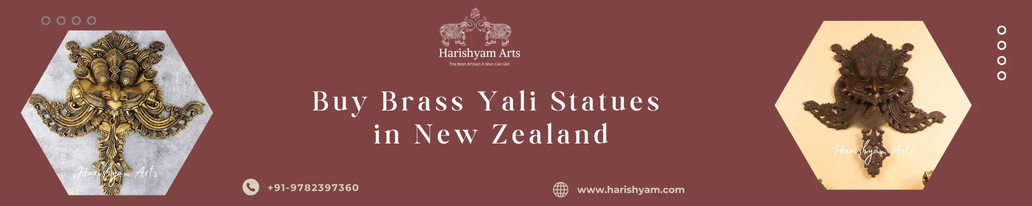 Buy Brass Yali statue in New Zealand