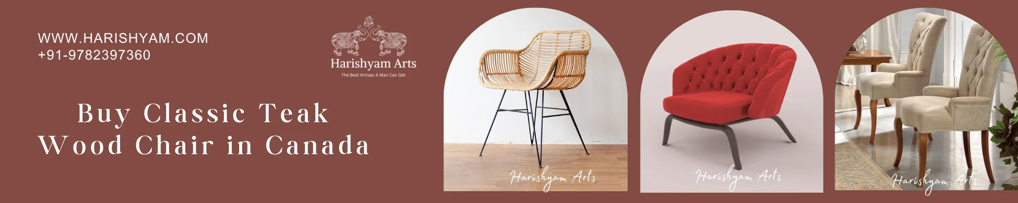 Buy Classic Teak Wood Chair in Canada