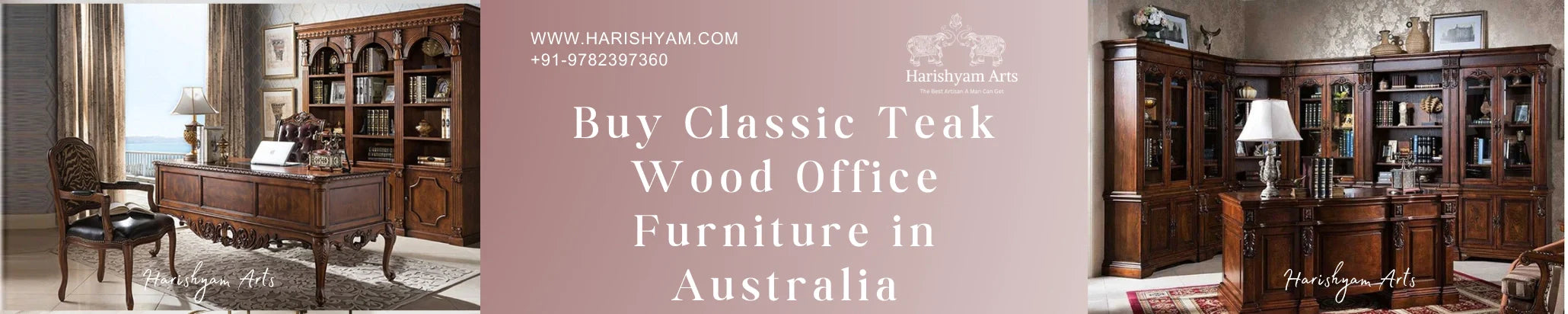 Buy Classic Teak Wood Office Furniture in Australia