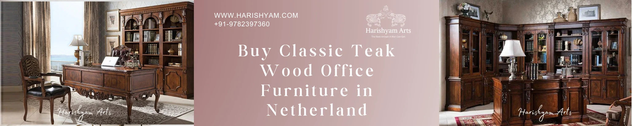 Buy Classic Teak Wood Office Furniture in Netherland