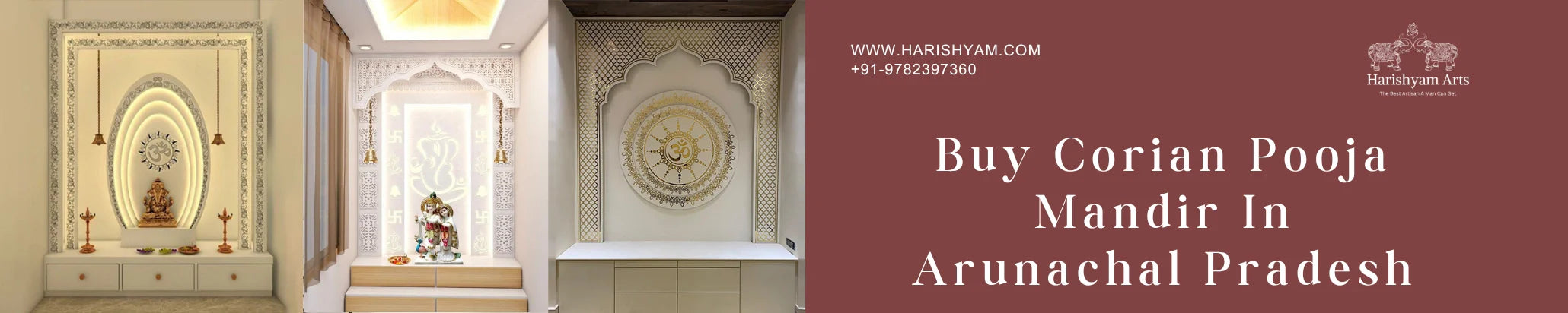 Buy Corian pooja mandir In Arunachal Pradesh