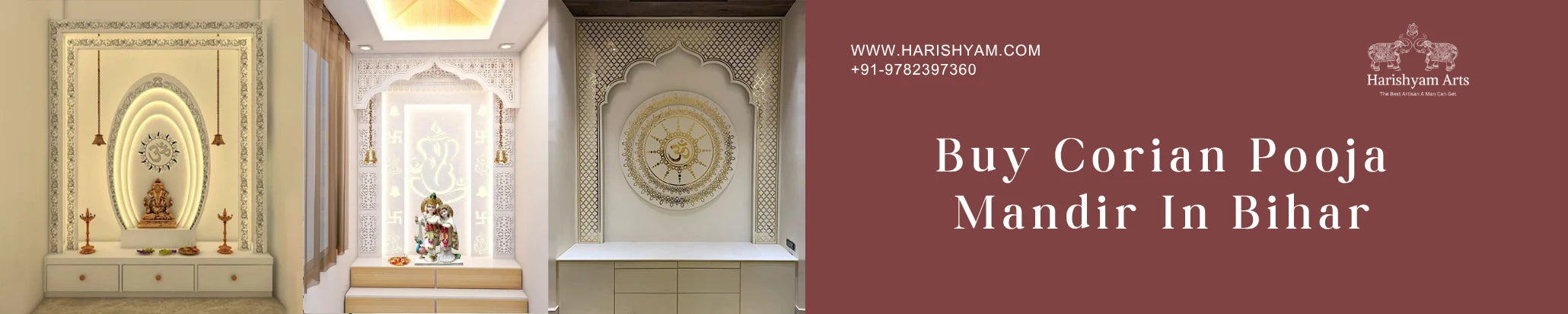 Buy Corian pooja mandir In Bihar