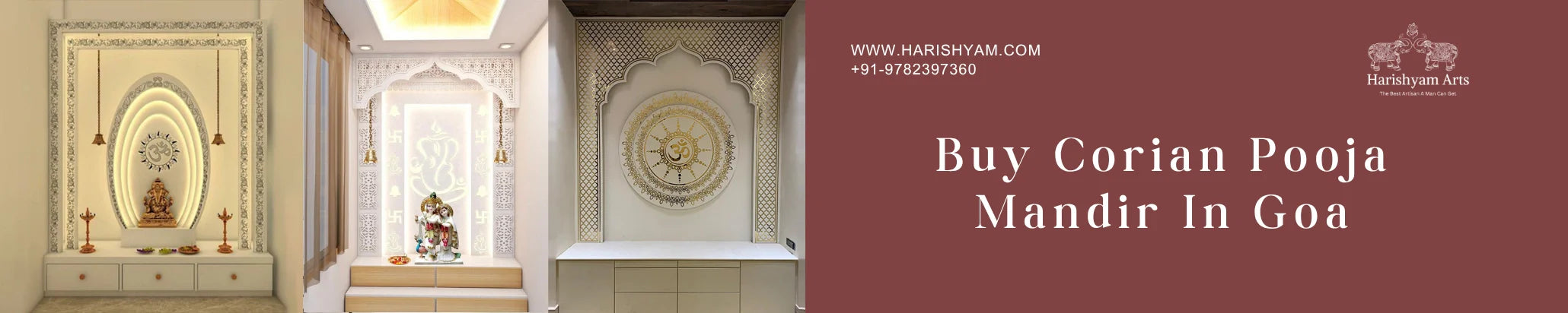 Buy Corian pooja mandir In Goa