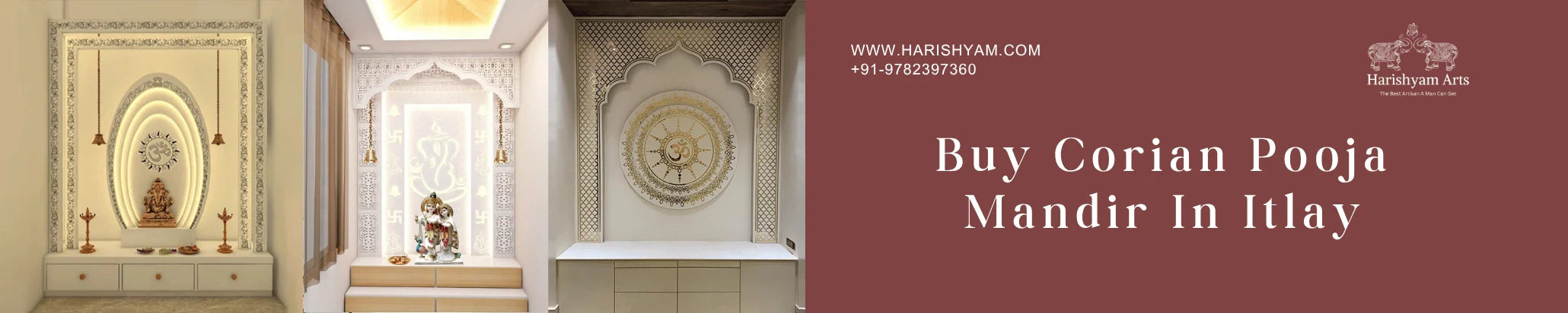 Buy Corian pooja mandir In Itlay
