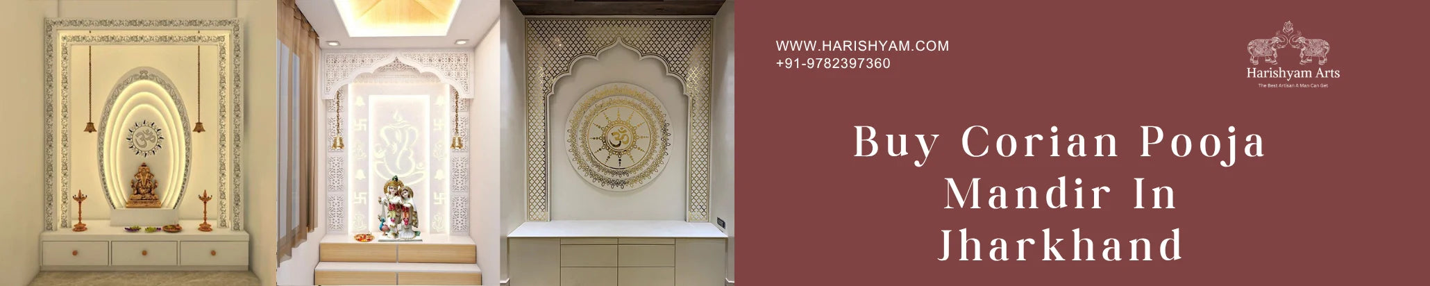 Buy Corian pooja mandir In Jharkhand