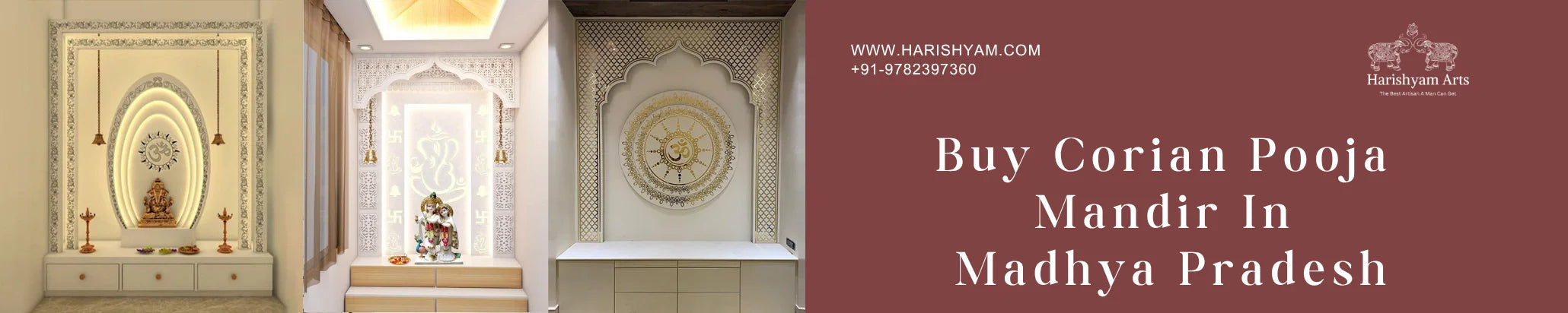 Buy Corian pooja mandir In Madhya Pradesh
