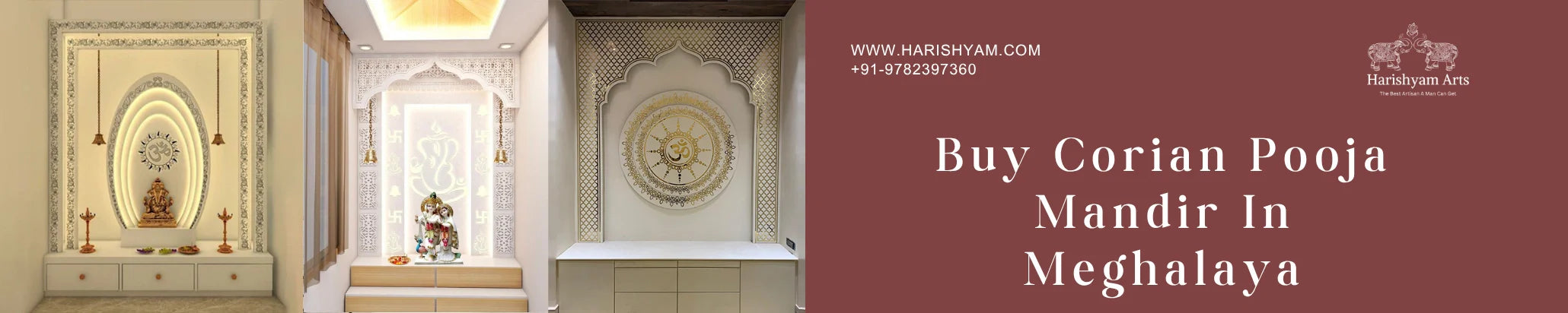 Buy Corian pooja mandir In Meghalaya