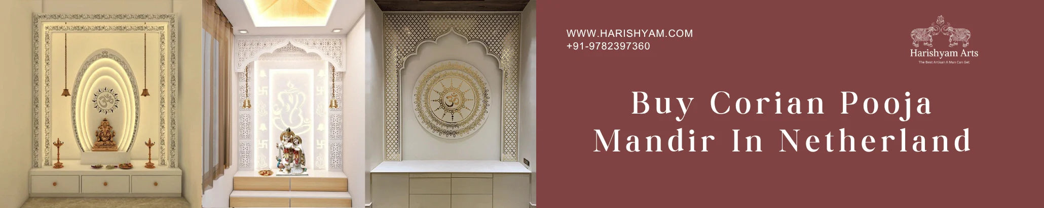 Buy Corian pooja mandir In Netherland