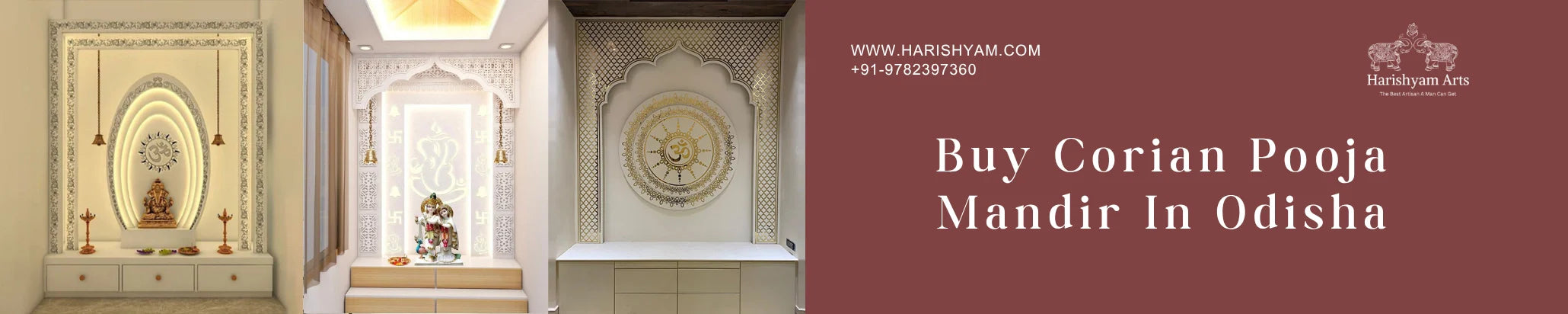 Buy Corian pooja mandir In Odisha