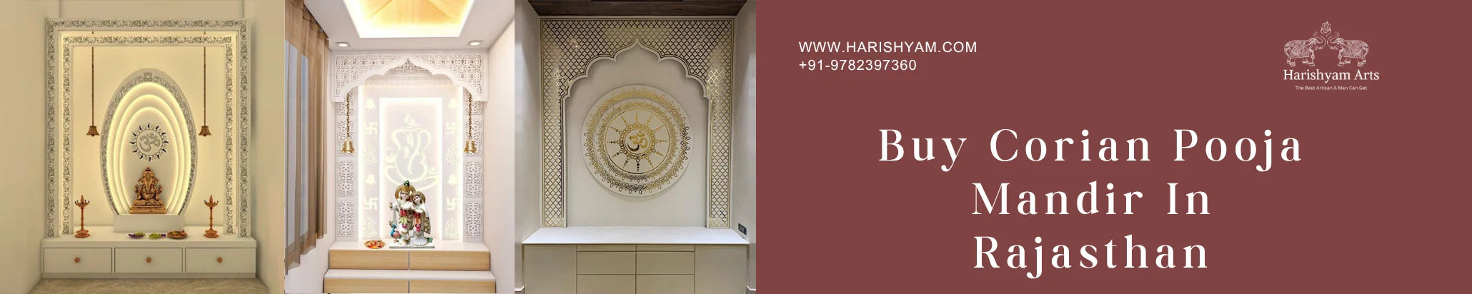 Buy Corian pooja mandir In Rajasthan