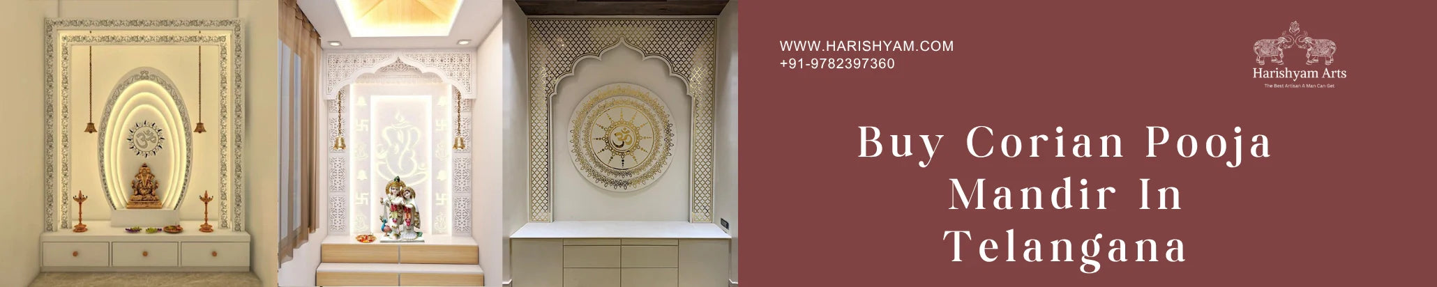Buy Corian pooja mandir In Telangana