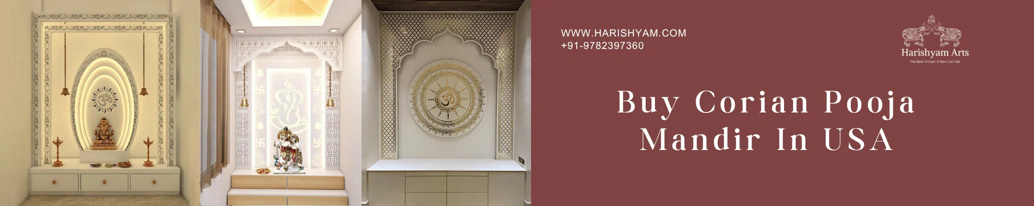 Buy Corian pooja mandir In USA