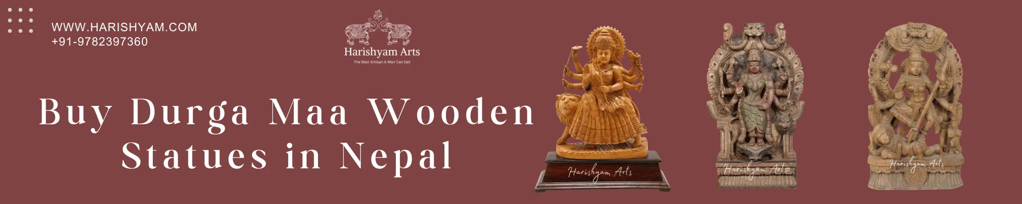 Buy Durga Maa Wooden Statues in Nepal