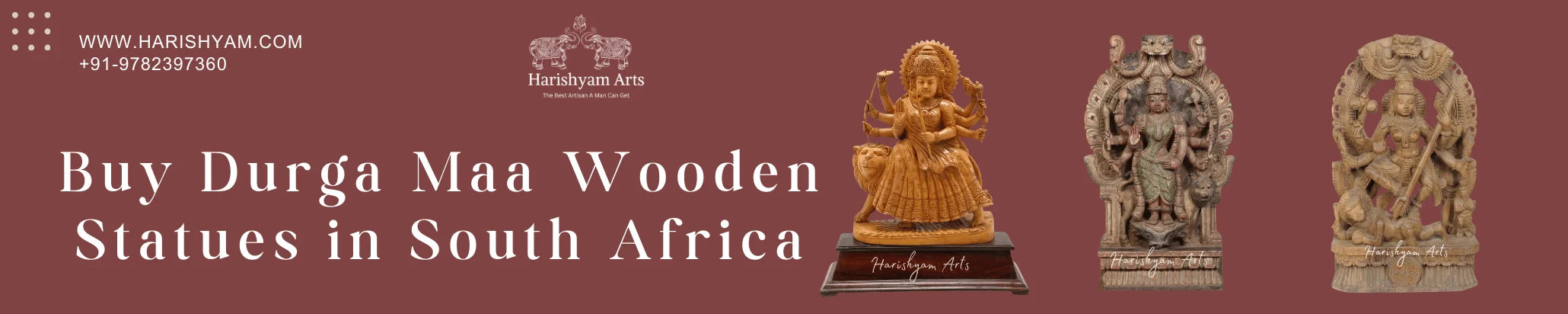 Buy Durga Maa Wooden Statues in South Africa