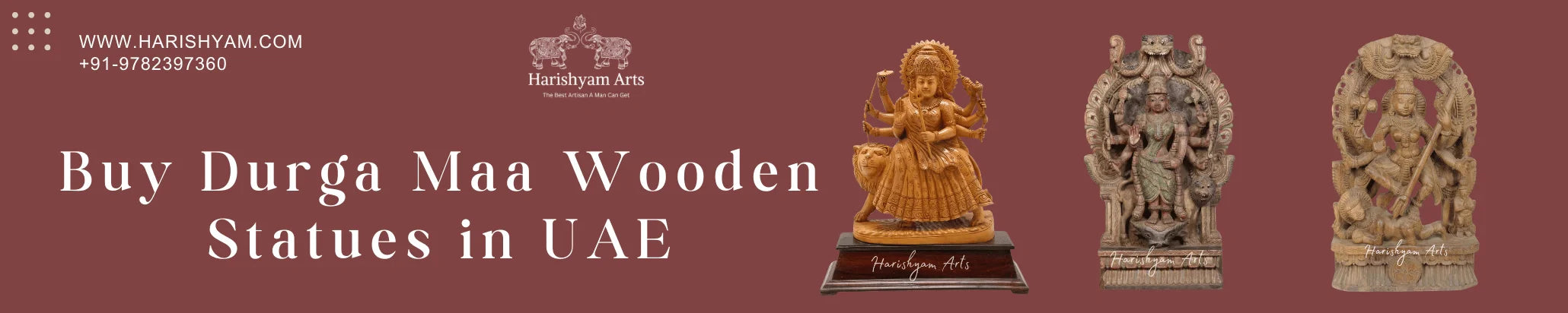 Buy Durga Maa Wooden Statues in UAE