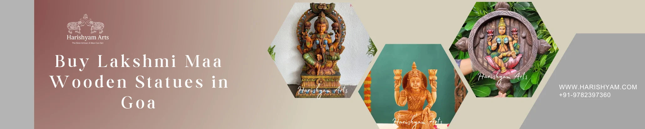 Buy Wooden Lakshmi Statues in Goa