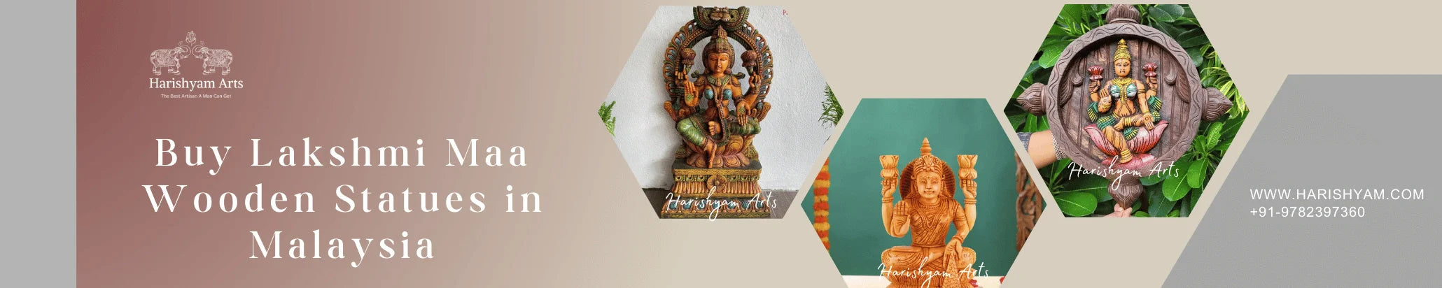 Buy Lakshmi Maa Wooden Statues in Malaysia