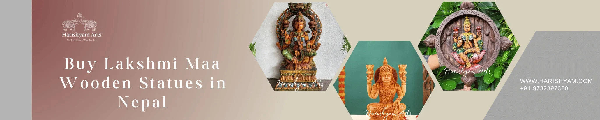 Buy Lakshmi Maa Wooden Statues in Nepal