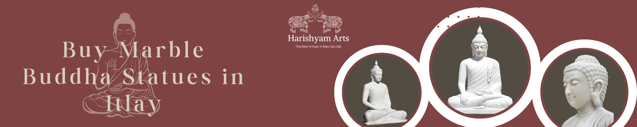 Buy Buddha Marble Statues in Itlay