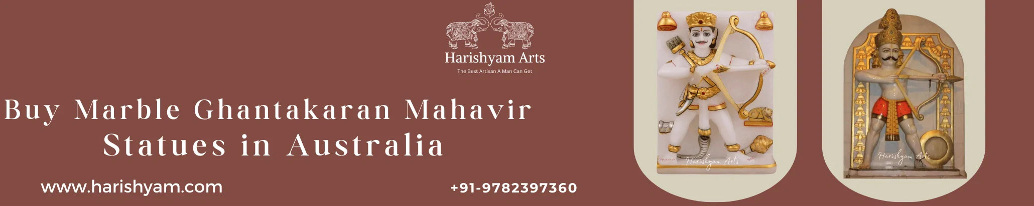 Buy Marble Ghantakaran Mahavir Statues in Australia