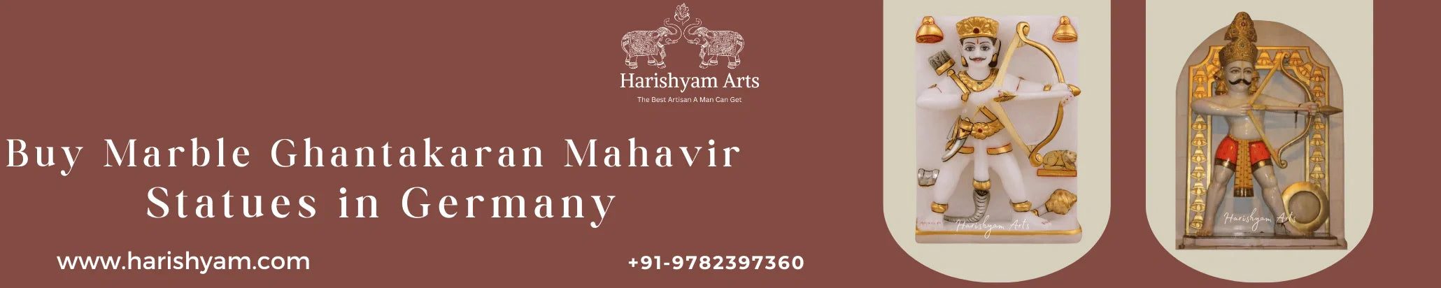 Buy Marble Ghantakaran Mahavir Statues in Germany