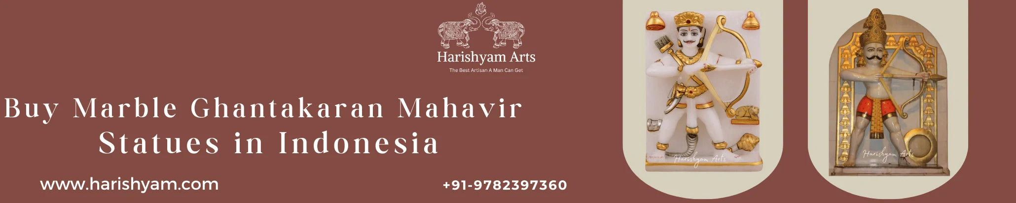 Buy Marble Ghantakaran Mahavir Statues in Indonesia