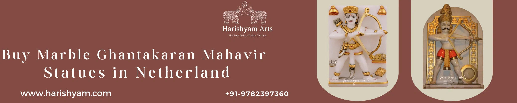 Buy Marble Ghantakaran Mahavir Statues in Netherland
