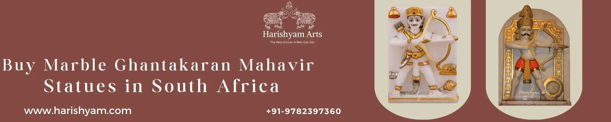Buy Marble Ghantakaran Mahavir Statues in South Africa