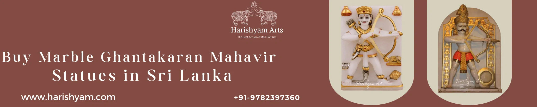 Buy Marble Ghantakaran Mahavir Statues in Sri Lanka