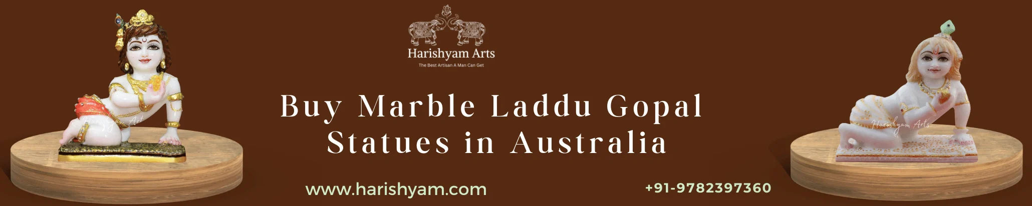 Buy Marble Laddu Gopal Statues in Australia