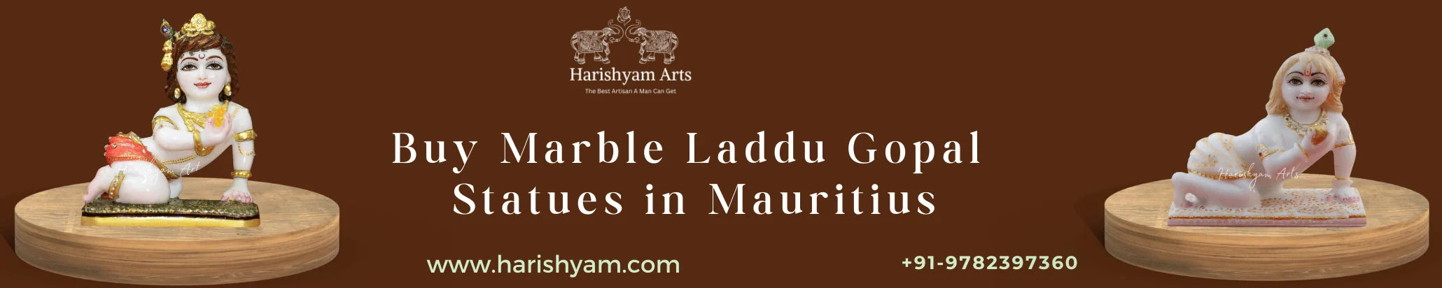 Buy Marble Laddu Gopal Statues in Mauritius