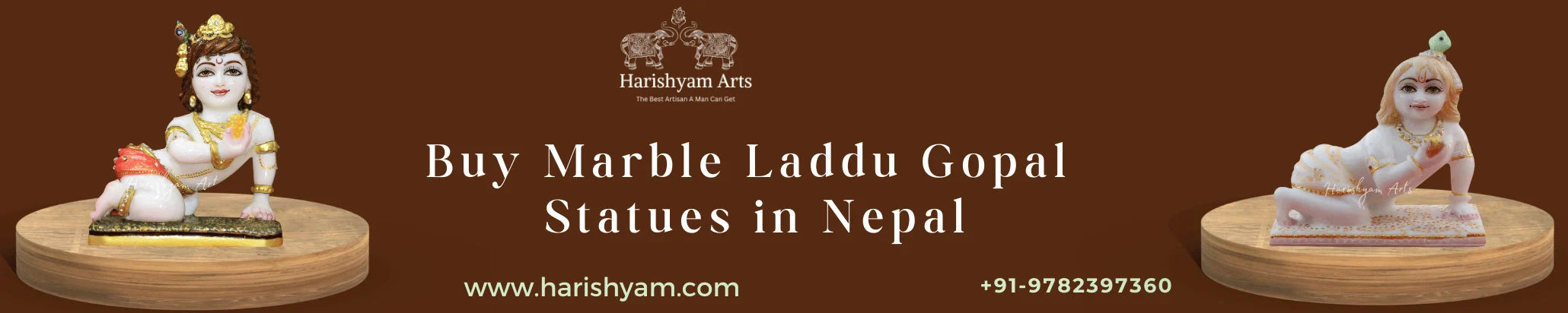Buy Marble Laddu Gopal Statues in Nepal