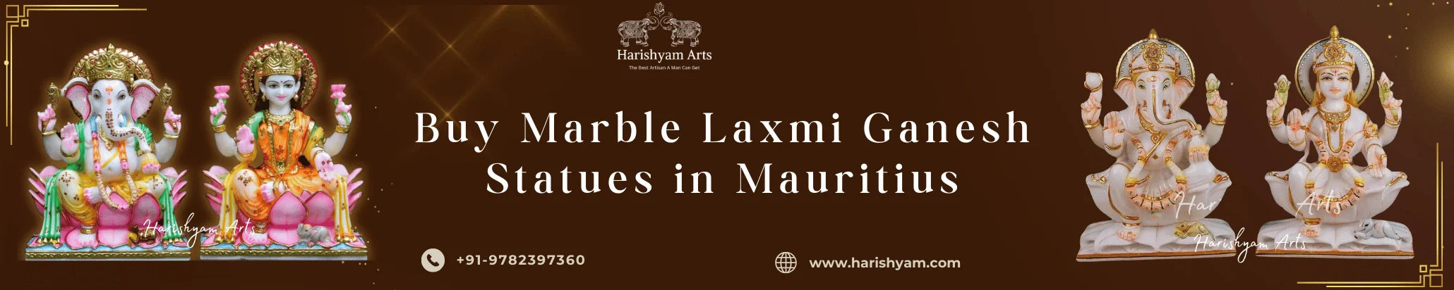 Buy Marble Laxmi Ganesh Statues in Mauritius