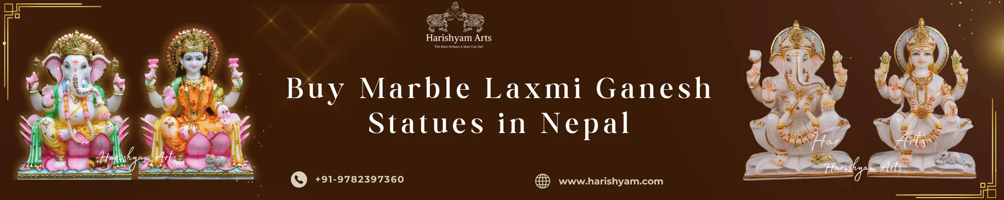 Buy Marble Laxmi Ganesh Statues in Nepal